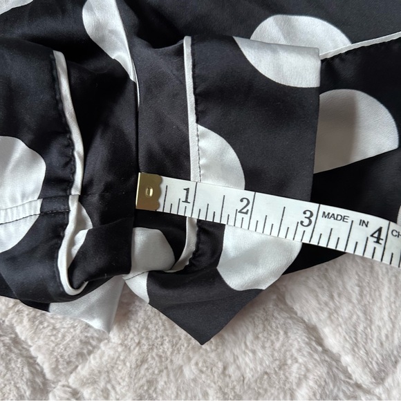 Victoria's Secret | Black and White Polkadot Satin Sleep Shorts | Size Small - Picture 9 of 10